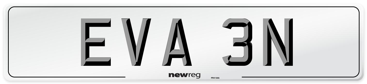 EVA 3N Number Plate from New Reg